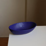 *Imperfect* Cobalt oval serving bowl