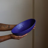 *Imperfect* Cobalt oval serving bowl