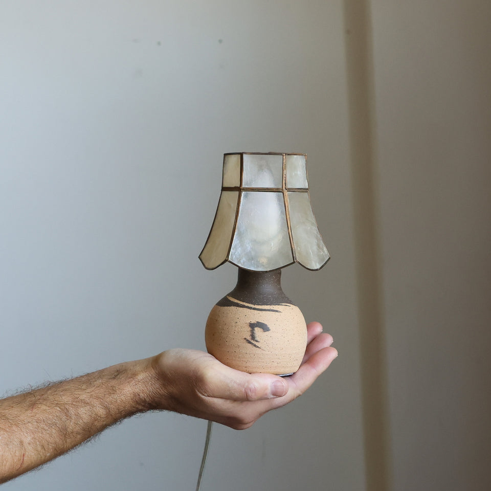 Capiz mini lamp