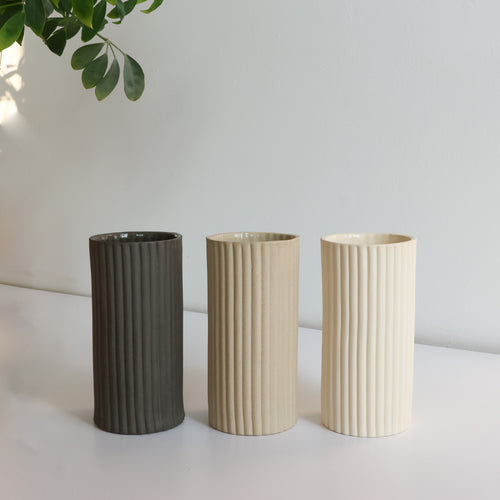 Corduroy vases