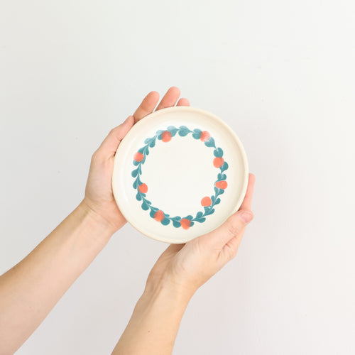 Wreath snack plate