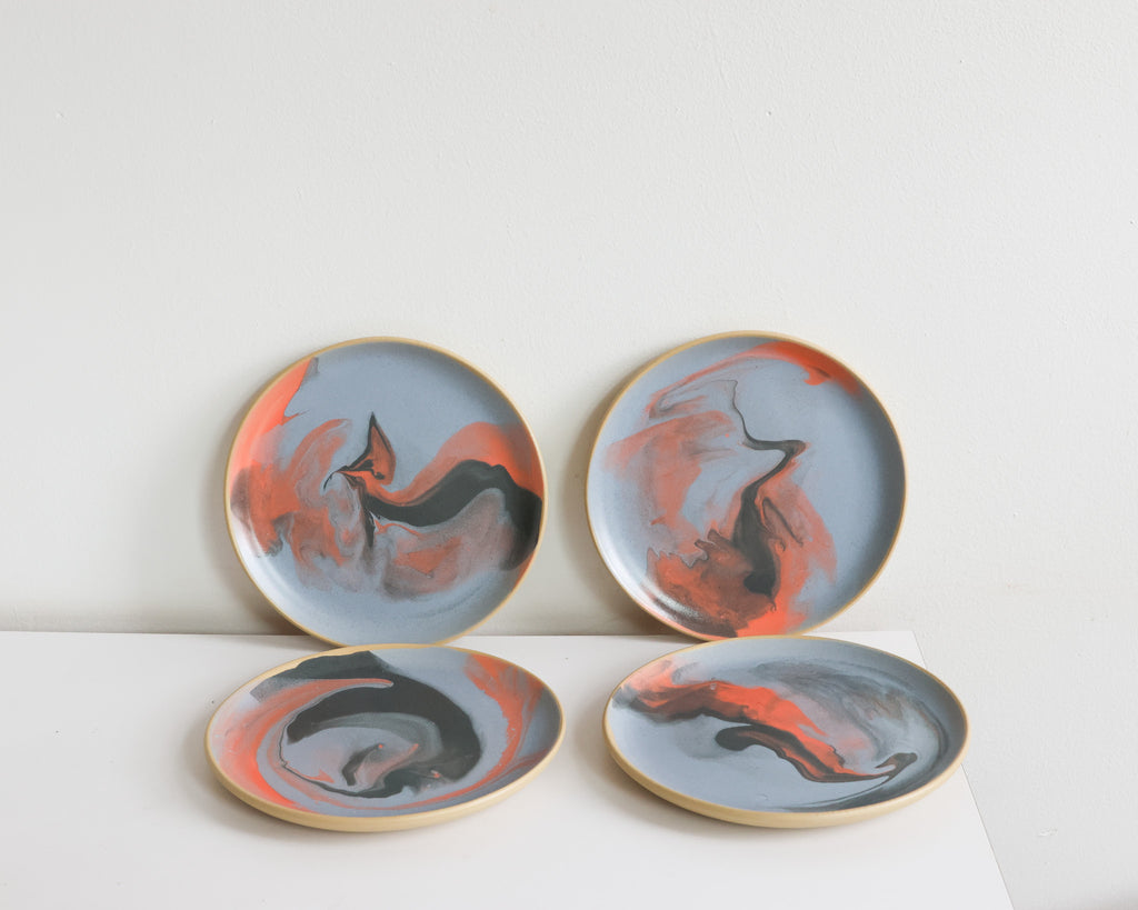 Painterly lunch plates