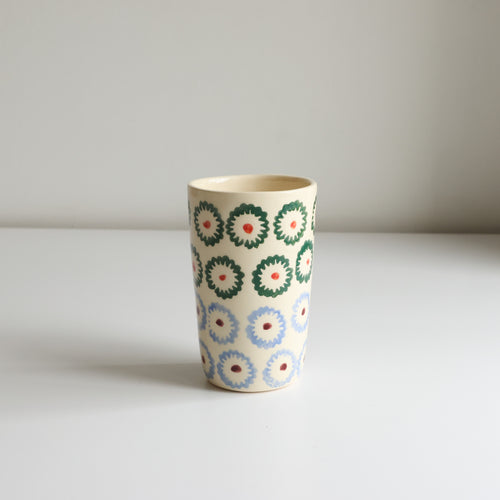 Colorblock print tumbler