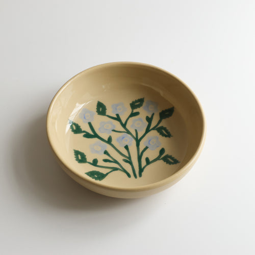 Snack bowl, blue bouquet