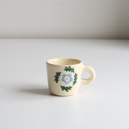 Flower espresso mug