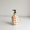 Flower print soap dispenser