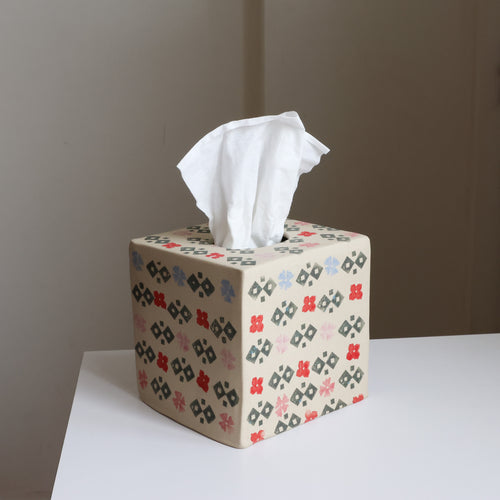 Geometric floral tissue box *imperfect*