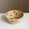 Flower print breakfast bowl