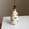 Flower print soap dispenser