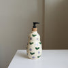 Flower print soap dispenser