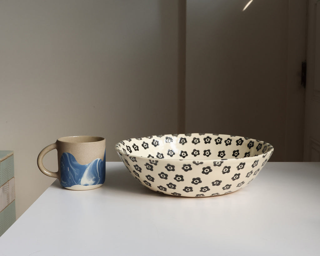 Printed serving bowl