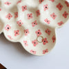 Pink floral trinket tray