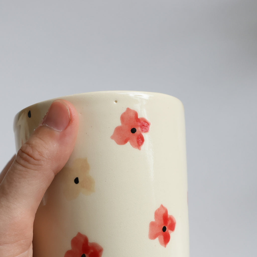 Floral tumbler *imperfect*