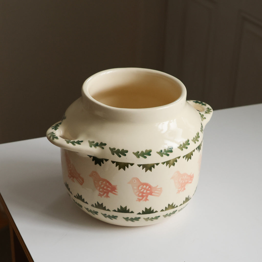 Pigeon spoon crock