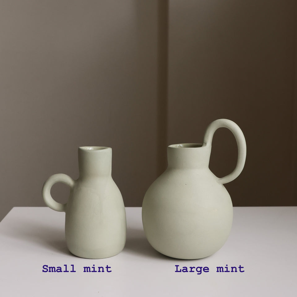 Tinted stoneware bottle