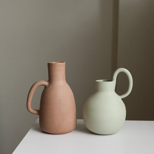 Tinted stoneware bottle