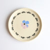 Tie dye flower snack plate