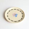 Tie dye flower snack plate