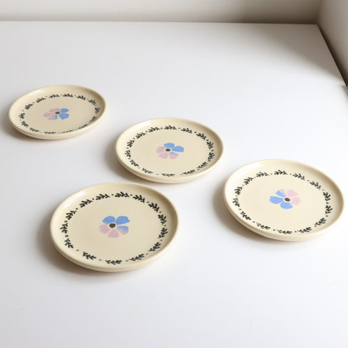 Tie dye flower snack plate