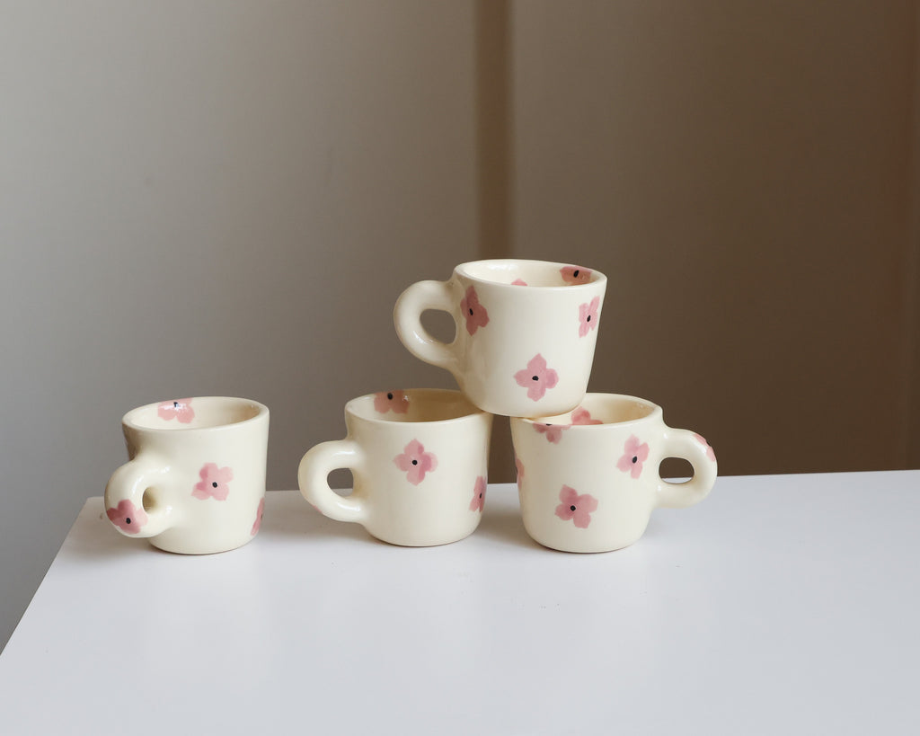 Flower espresso mug