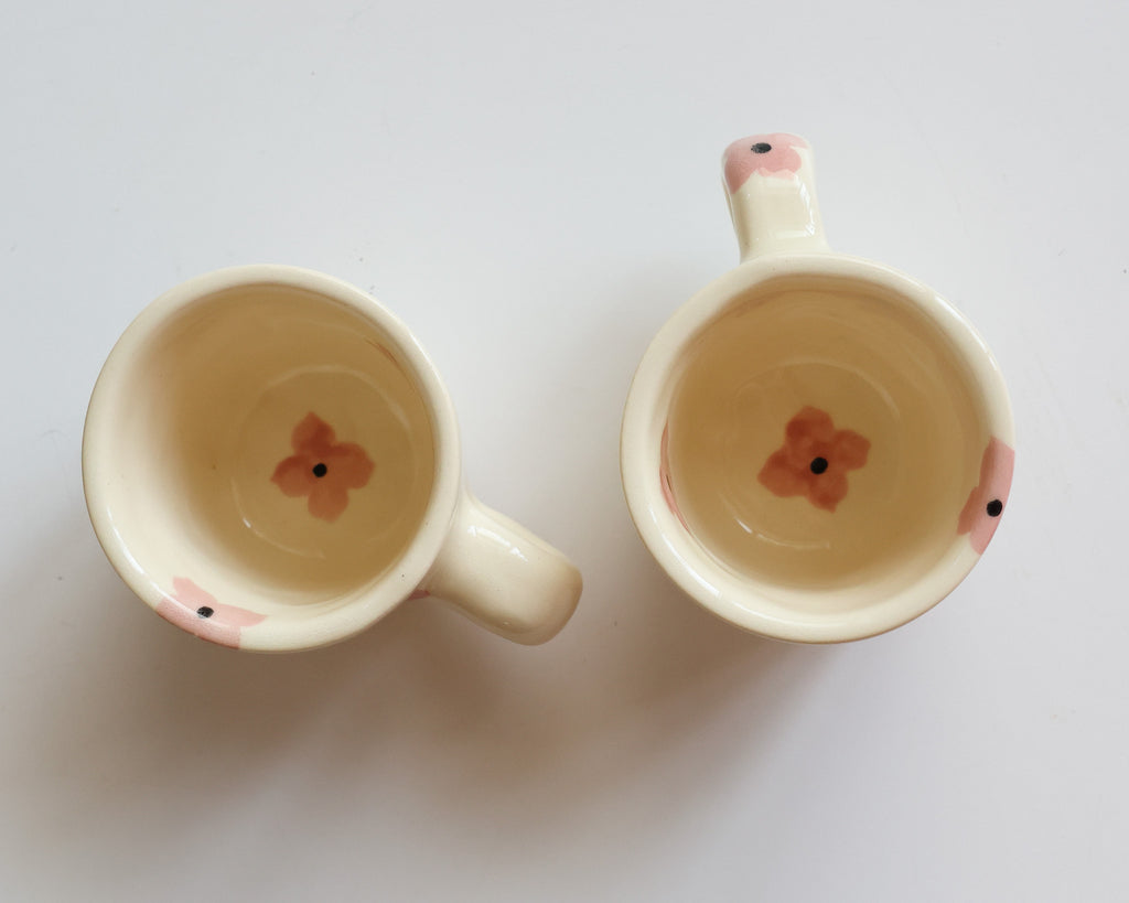 Flower espresso mug