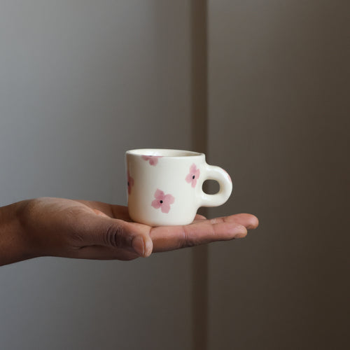 Flower espresso mug