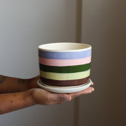 Striped planter