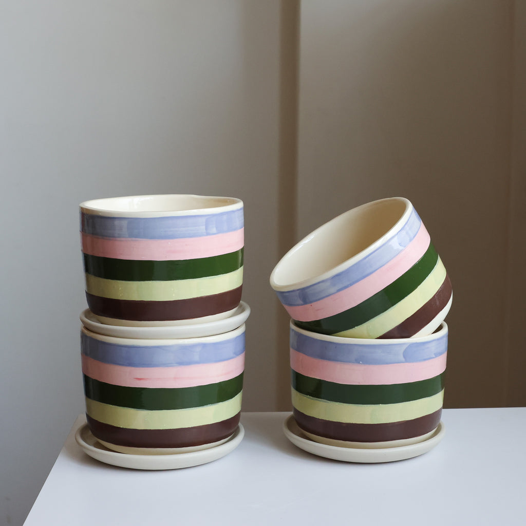 Striped planter