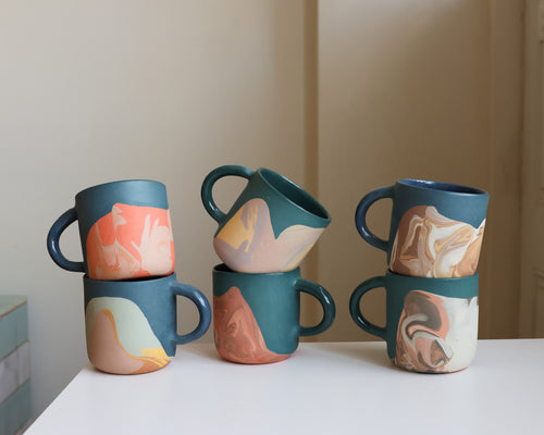 Denim / Seaweed mystery *imperfect* mug