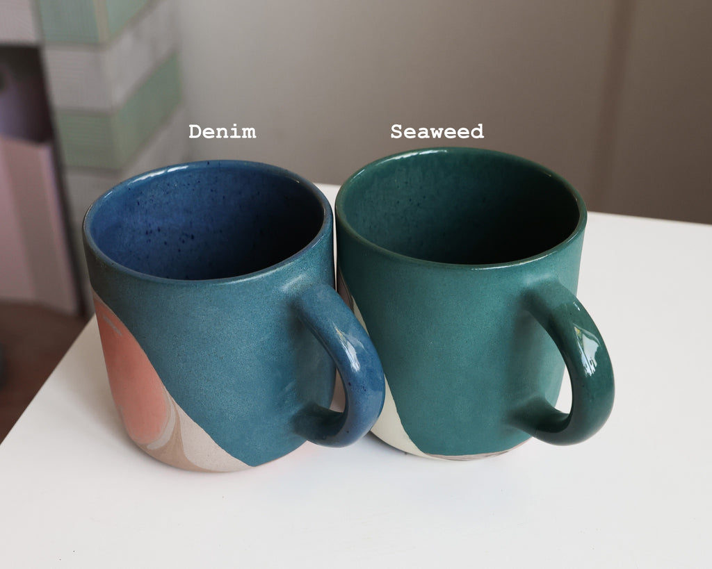 Denim / Seaweed mystery *imperfect* mug