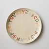 Alphabet plate