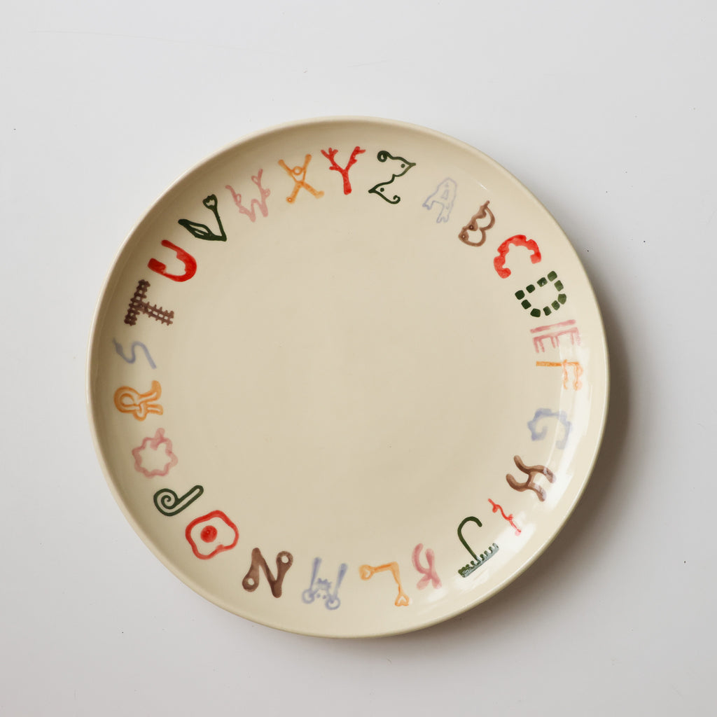 Alphabet plate