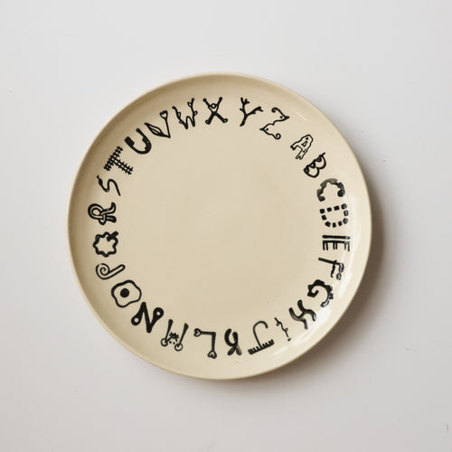 Alphabet plate