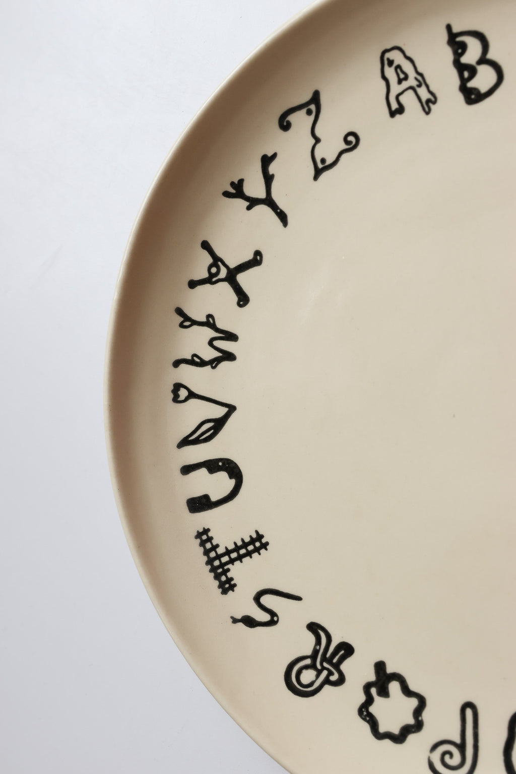 Alphabet plate