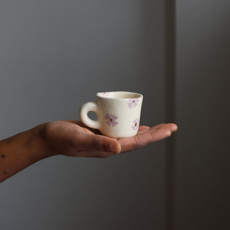 Flower espresso mug