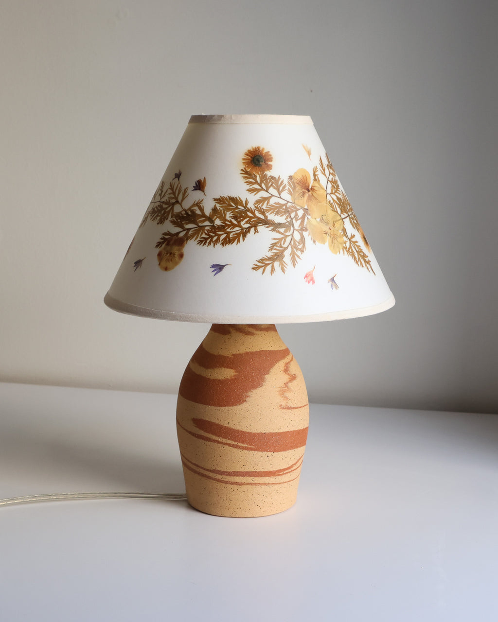 Lamp: field of flowers