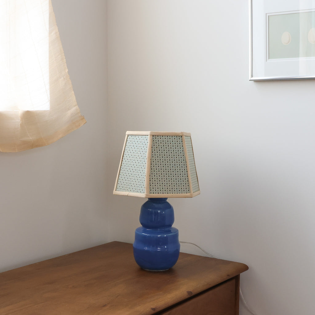 Lamp: blue geo