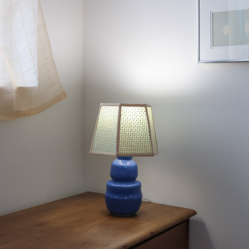 Lamp: blue geo