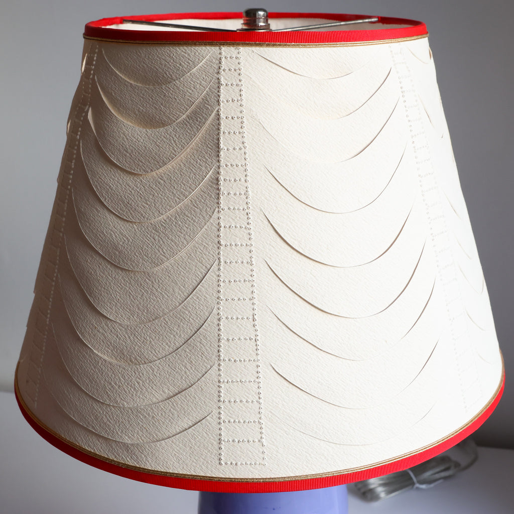Lamp: pierced paper