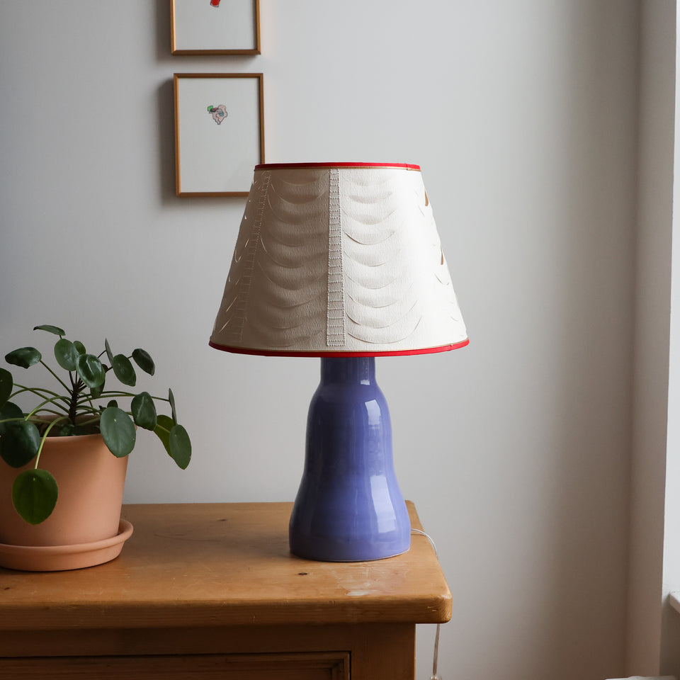 Lamp: pierced paper