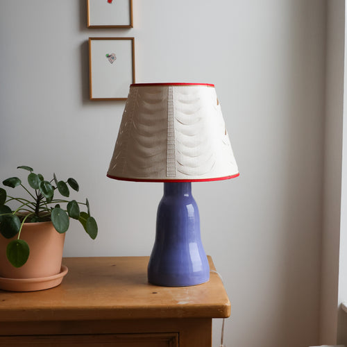 Lamp: pierced paper