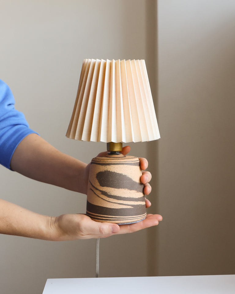 Set of 2 lamps: marbled