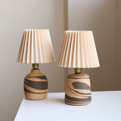 Set of 2 lamps: marbled