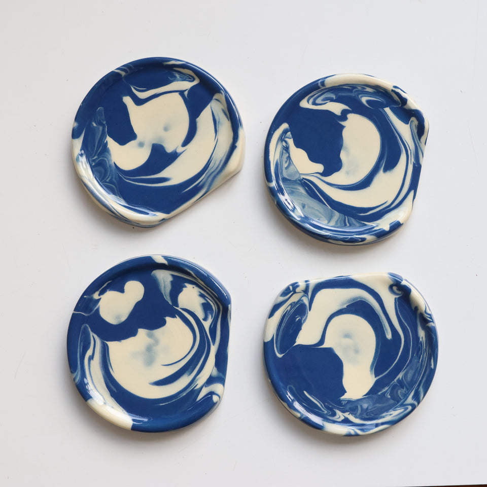 Marbled spoon rest
