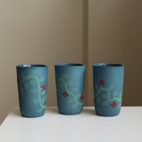 Denim bouquet tumbler