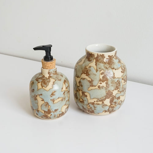 Salt Marsh vase & soap dispenser