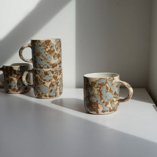 Buttered toast & Salt marsh mugs