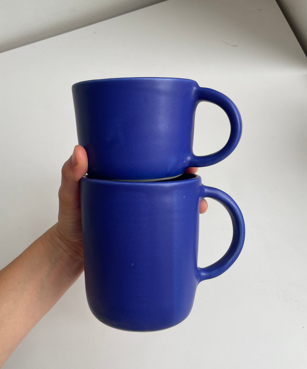 *Imperfect* Cobalt mugs