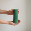 Corduroy beeswax candles
