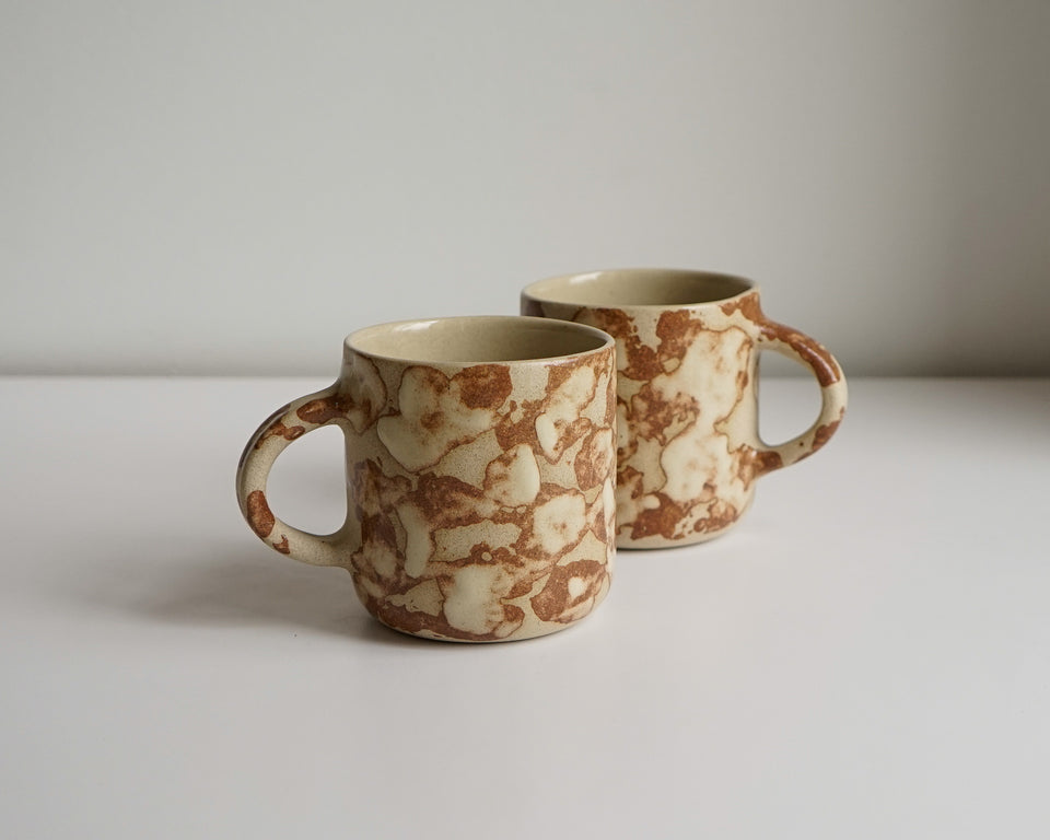 Buttered toast & Salt marsh mugs